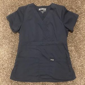 Greys anatomy grey scrub top